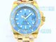 Swiss Clone Gold Rolex Submariner Tiffany Dial Blaken 8215 Automatic Watch (2)_th.jpg